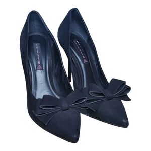 Steven By Steve Madden Black Stiletto Heels with Bow